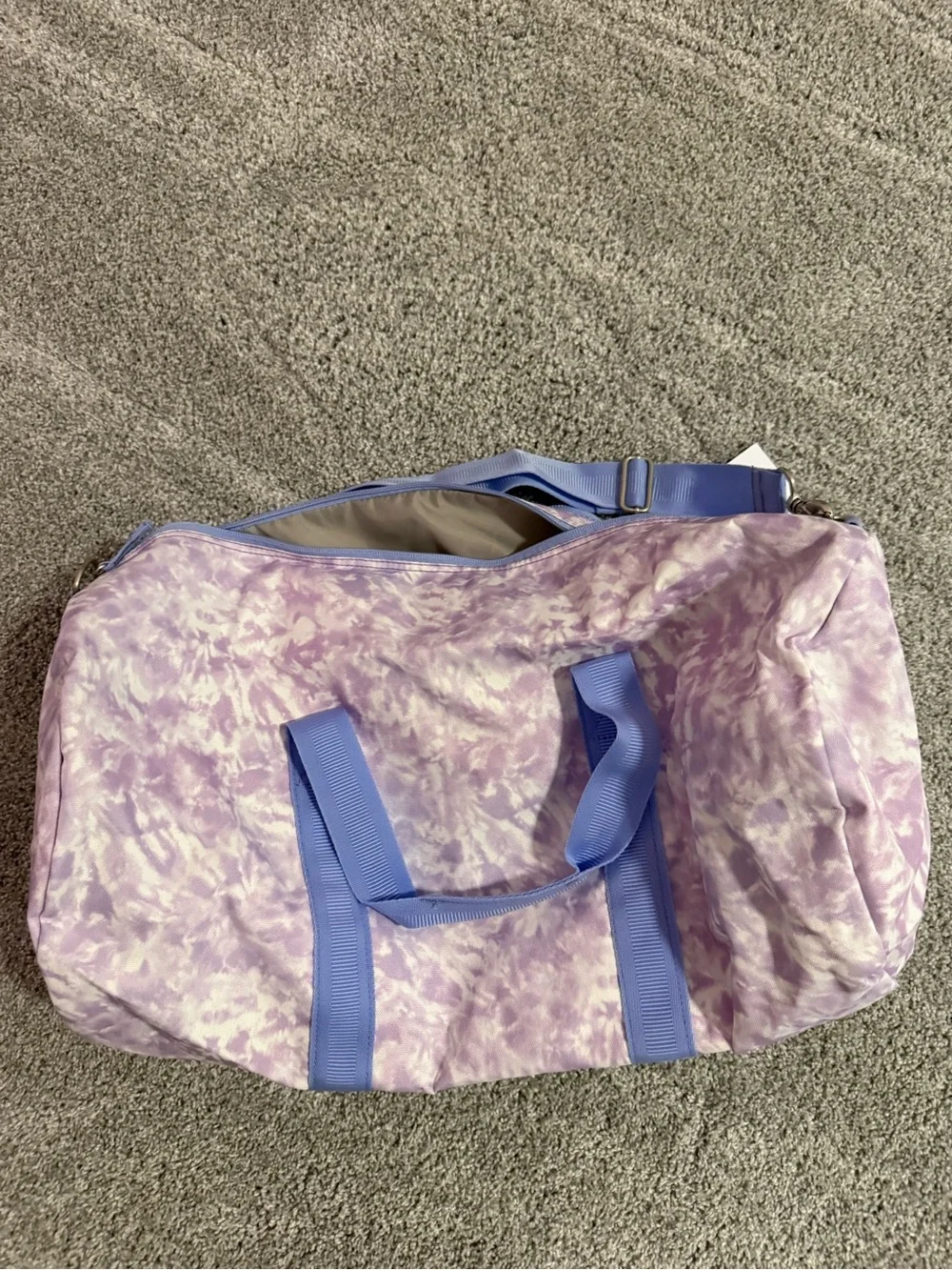 Pottery Barn Kids Mackenzie Tie-Dye Duffle in Lavender and Blue